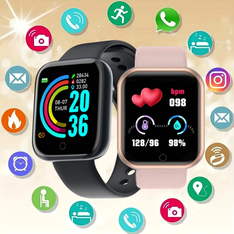 Smartwatch Square Watches For Men - Смарт-часы Y68 D20 мужские, умные часы