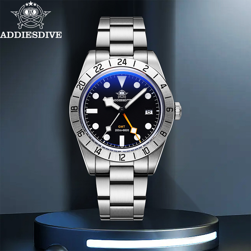 Solar Powered Watch - ADDIESDIVE Новые роскошные мужские часы 200,