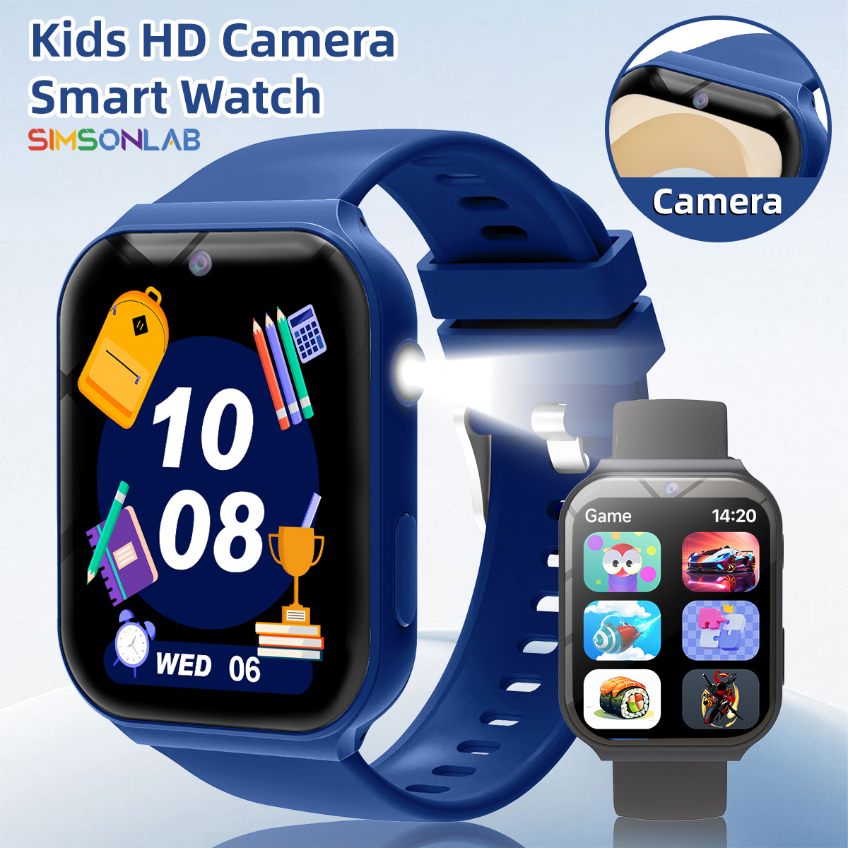 Smartwatch Watches Gift For Girls - Умные часы 2026: Новинка! HD-камера, фонарик,