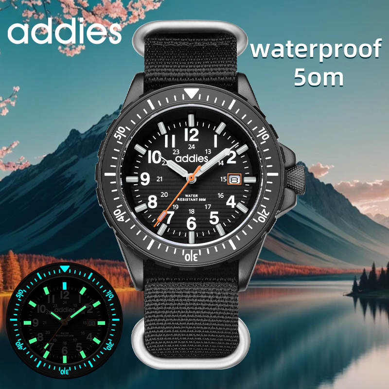 Solar Powered Watch - Новые мужские спортивные кварцевые часы ADDIES