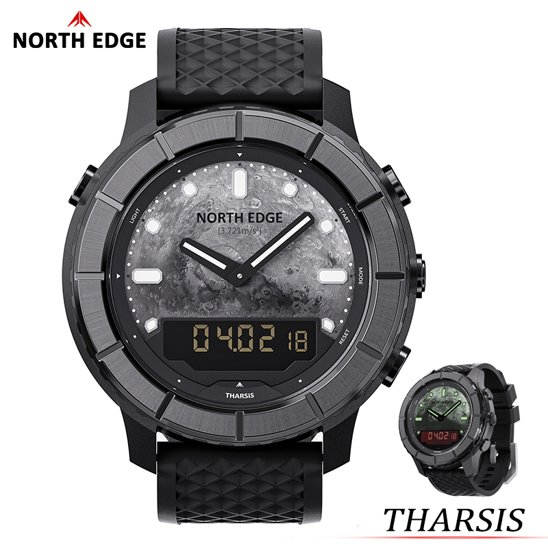 Solar Powered Watch - Мужские часы NORTH EDGE 2026 THARSIS