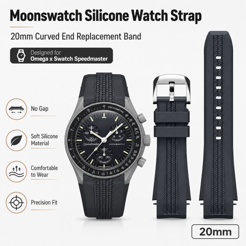 Omega Watch Speedmaster - Силиконовый ремешок для часов 20 мм