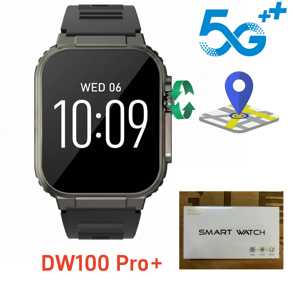 Умные часы DW100 Pro Plus с To – обзор и цена Heart Rate Gps Watch