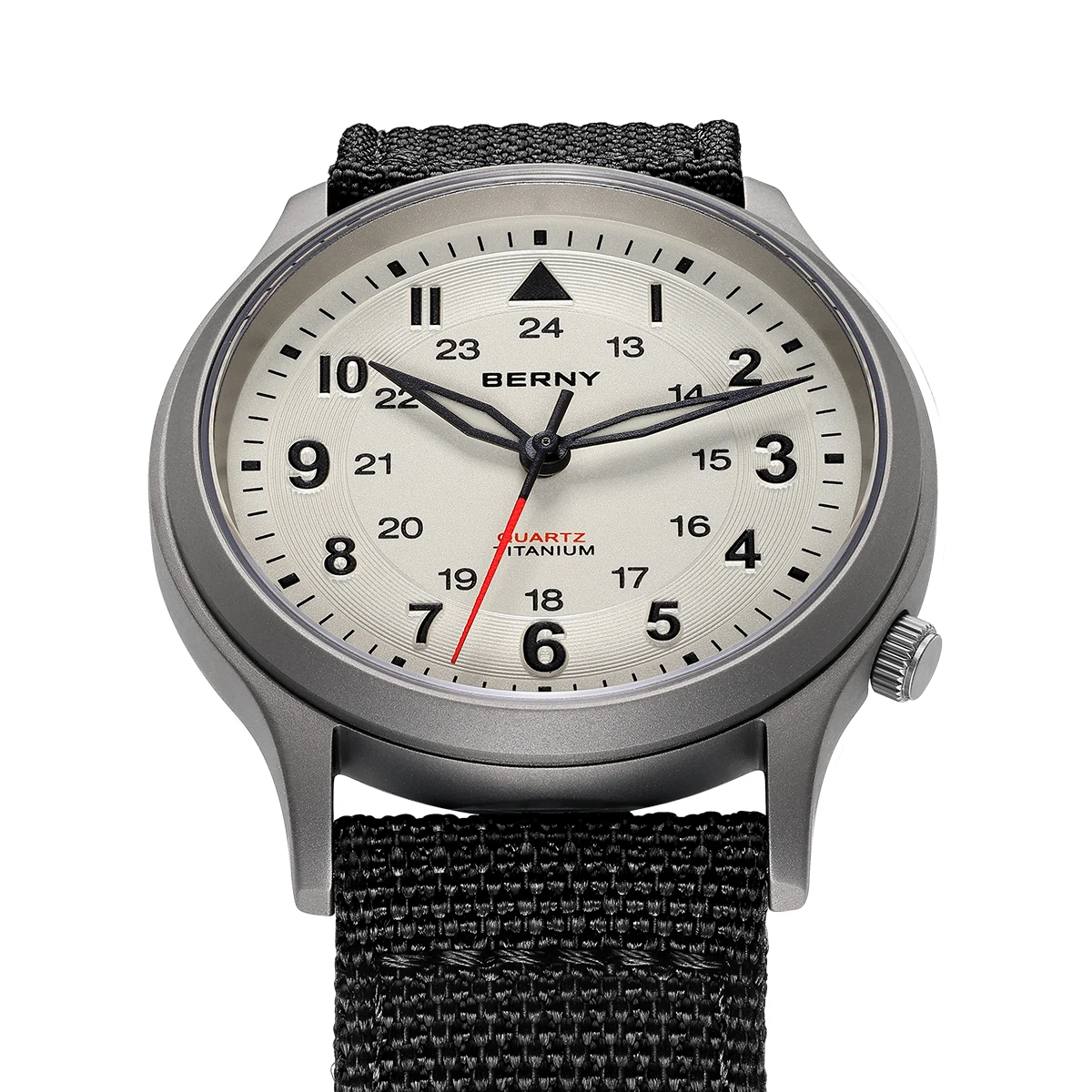Мужские титановые часы BERNY,  – обзор и цена Solar Powered Watch