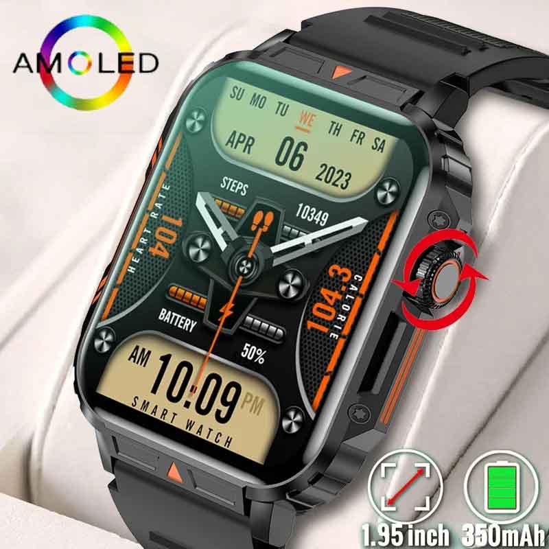 1,91 уличные военные Смарт-час – обзор и цена Smartwatch Military Watches For Men