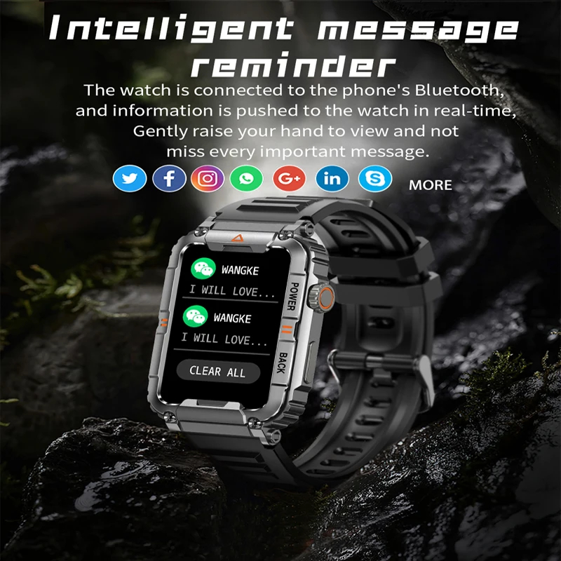 Военные умные часы для активно – обзор и цена Smartwatch Military Watches For Men