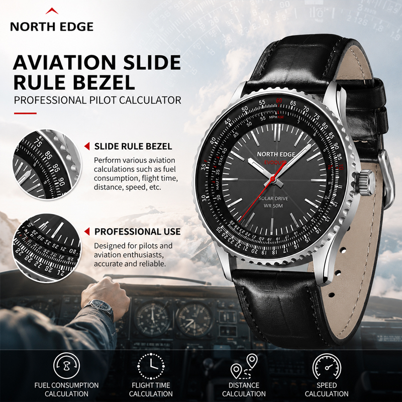 NORTH EDGE EVOQUE 3 – мужские  – обзор и цена Solar Powered Watch