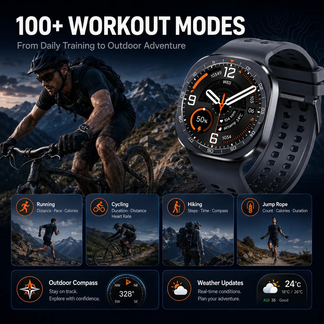 Новые умные часы Ultra 2 для м – обзор и цена Smartwatch Square Watches For Men