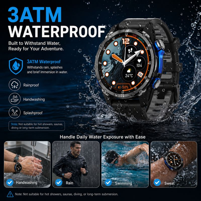 Смарт-часы HD350 Pro военного  – обзор и цена Altimeter Compass Watch