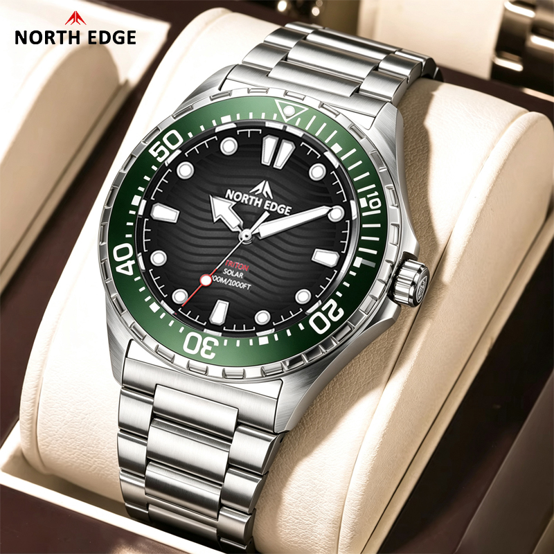 NORTH EDGE TRITON Солнечные да – обзор и цена Solar Powered Watch