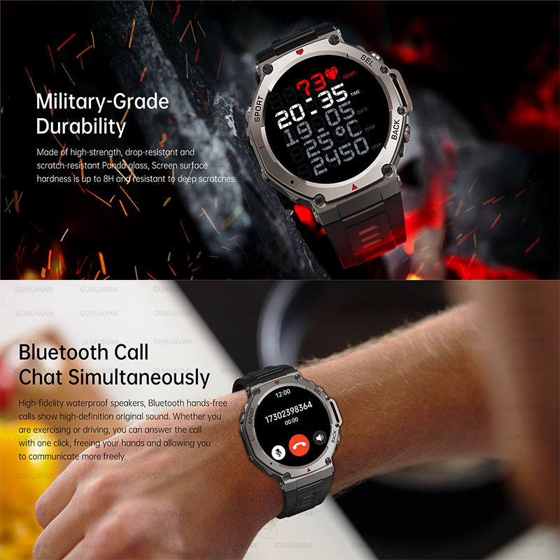 Популярные новые военные смарт – обзор и цена Smartwatch Military Watches For Men