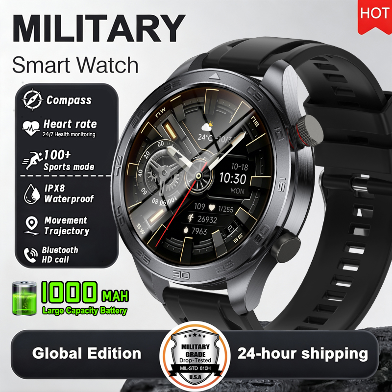 Новые военные умные часы для м – обзор и цена Smartwatch Military Watches For Men
