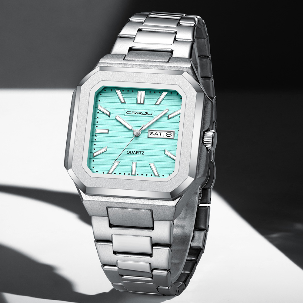 Мужские повседневные часы CRRJ – обзор и цена Smartwatch Square Watches For Men
