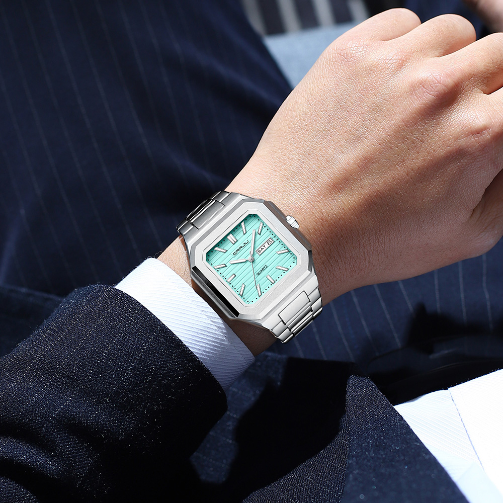 Мужские повседневные часы CRRJ – обзор и цена Smartwatch Square Watches For Men