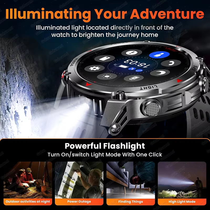 Военные умные часы с GPS, 540  – обзор и цена Smartwatch Military Watches For Men