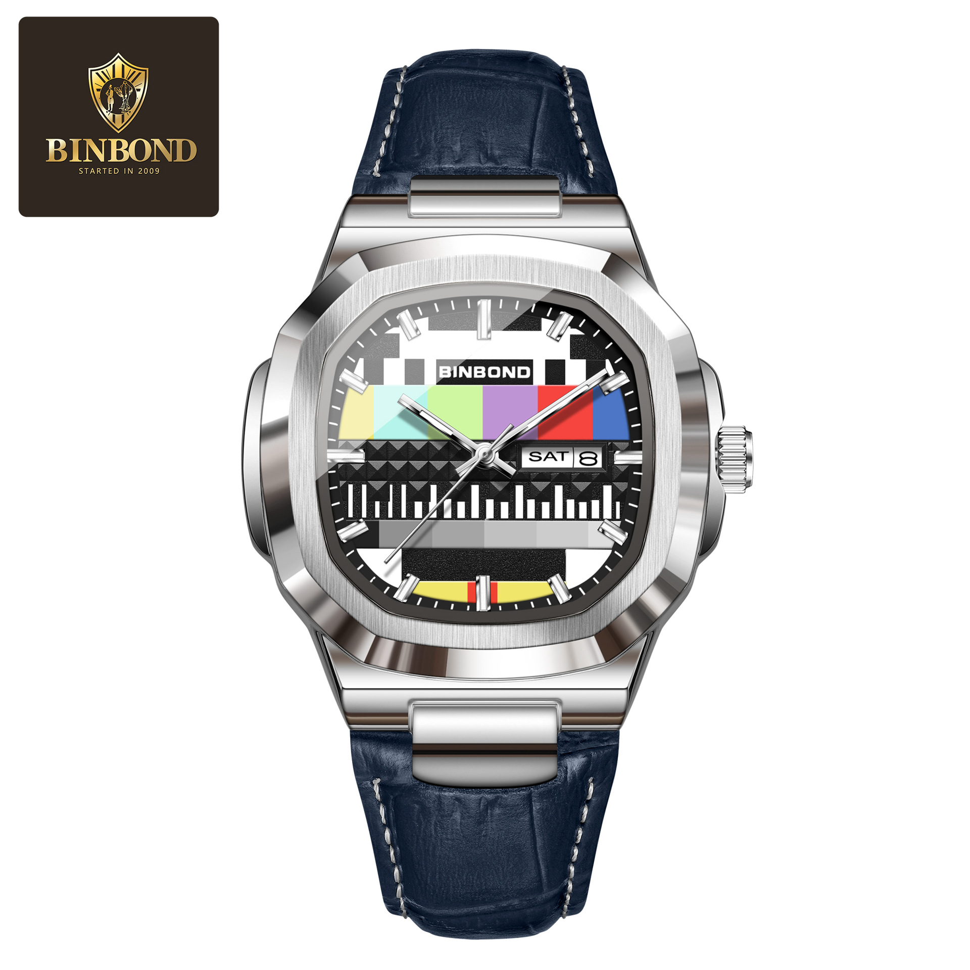 Мужские часы BINBOND, оригинал – обзор и цена Smartwatch Square Watches For Men